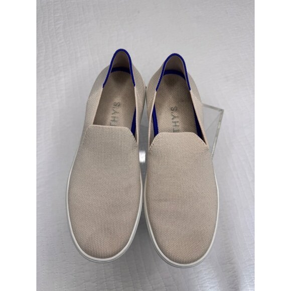 Rothy's The Original Slip-On Sneakers Sand Beige SZ 7 Textile Comfort Casual - Picture 4 of 6